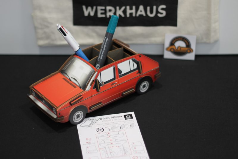 Boite à Stylos - VW Golf 1 - Rouge