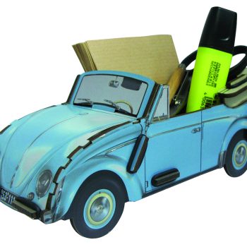Boite à Stylos - VW Coccinelle cabriolet  - Bleu